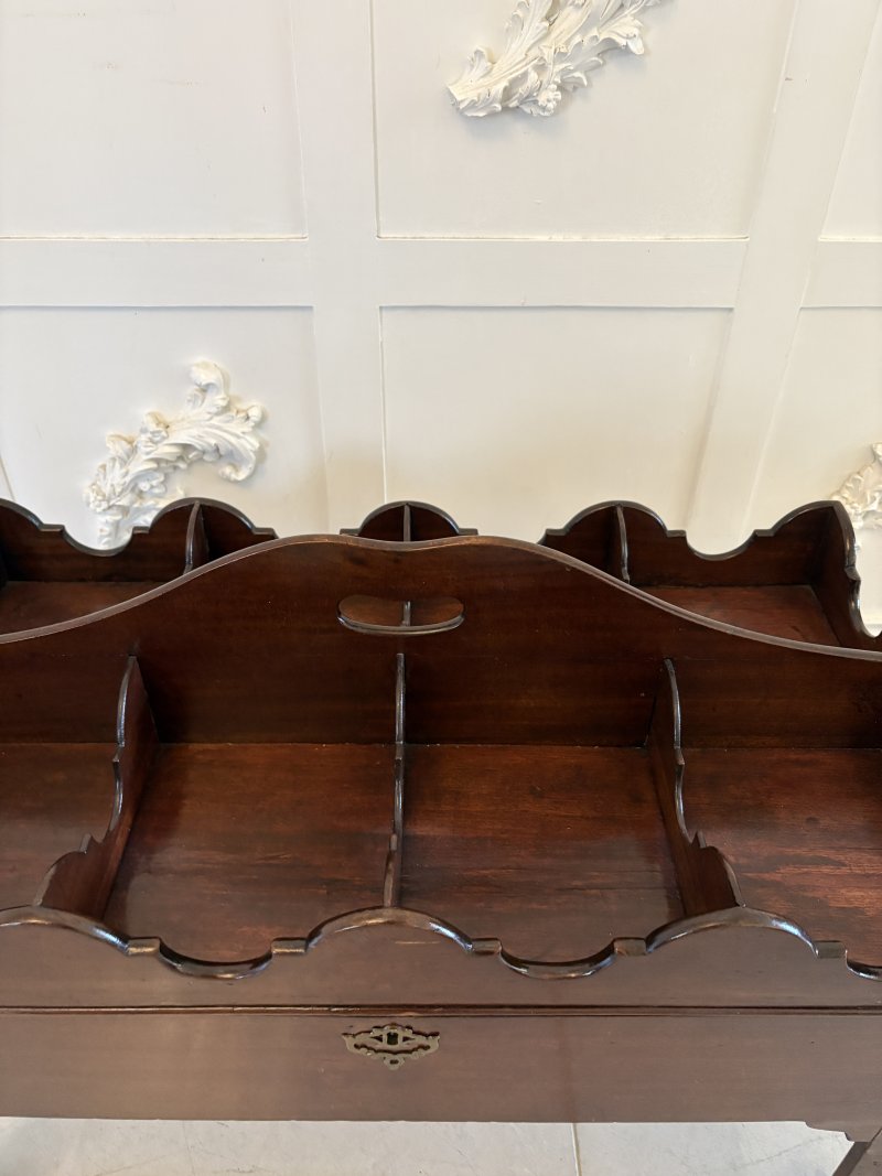 Unusual Antique George III Quality Mahogany Free Standing Coaster/Bottle Stand - Image 10